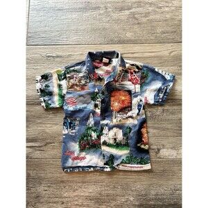 High Seas boys button shirt San Diego sightseeing short sleeve Zoo Midway #101